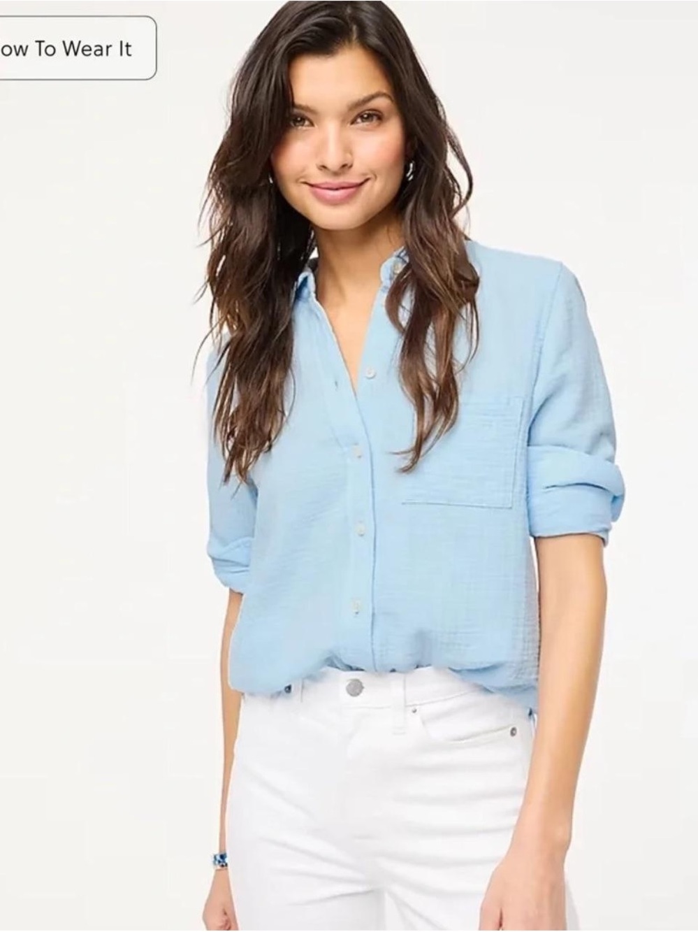 J.Crew Women's Blue Shirt